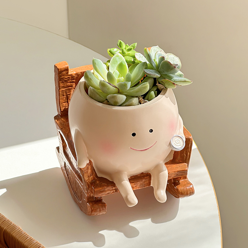 Gardening Tools Cute - Stylish Cute Cartoon Ghost Resin Succulent