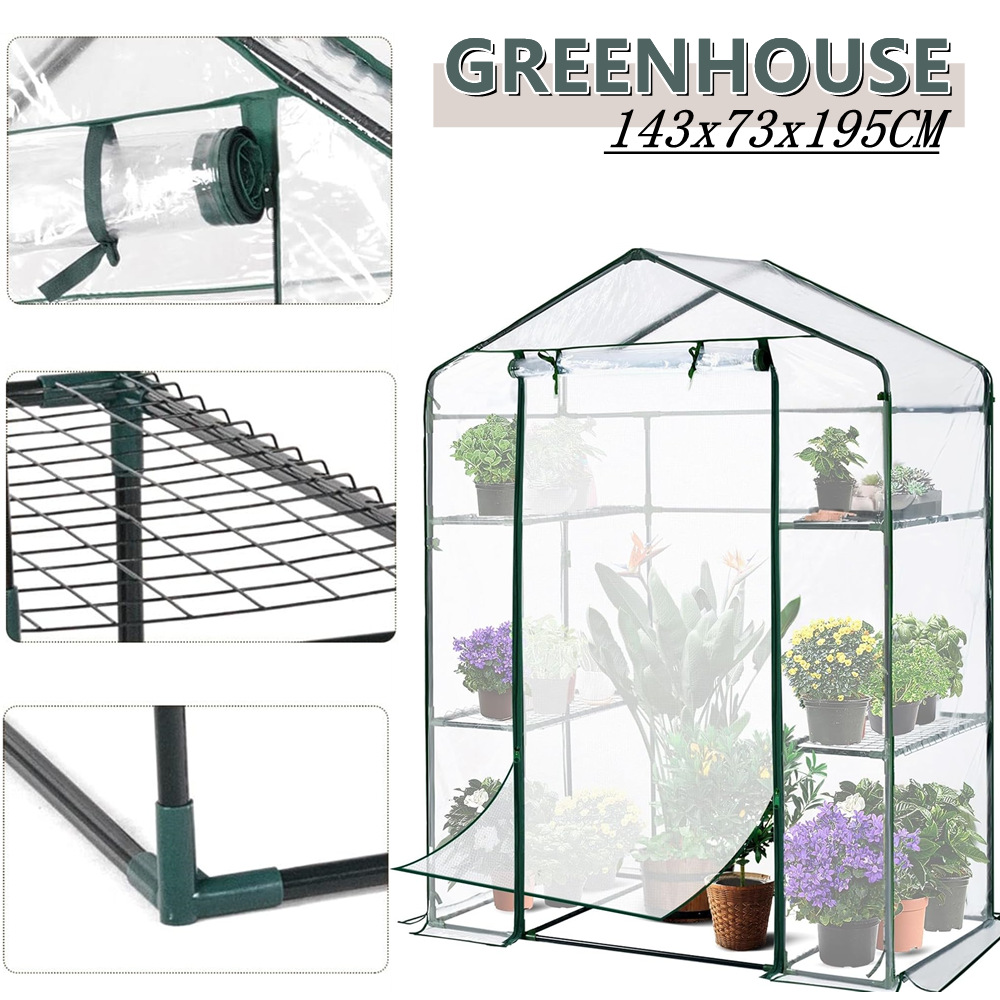 Greenhouse Mini Indoor - Walk-in 3-Tier Greenhouse Portable Indoor Outdoor