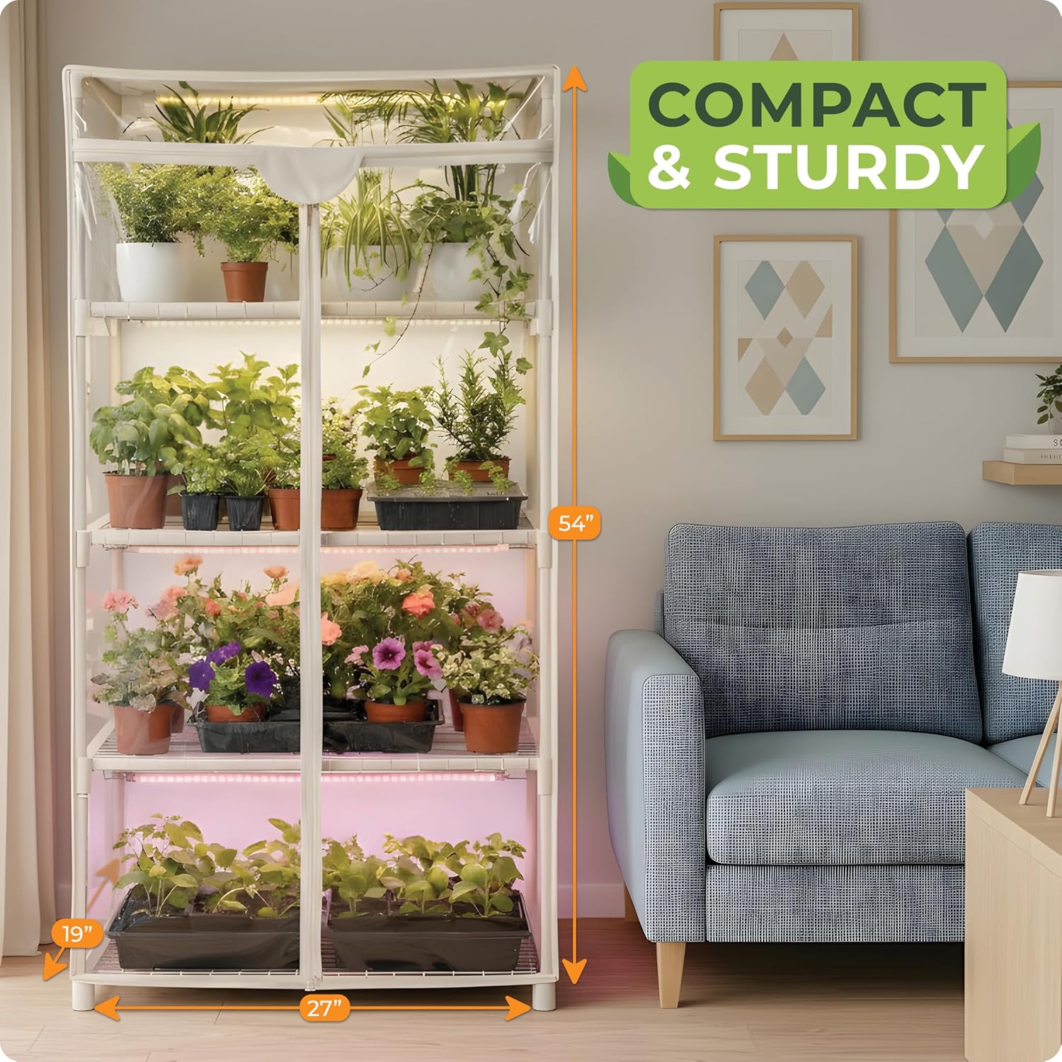 Indoor Plant Growing Mini Gree - огляд і ціна Greenhouse Mini Indoor