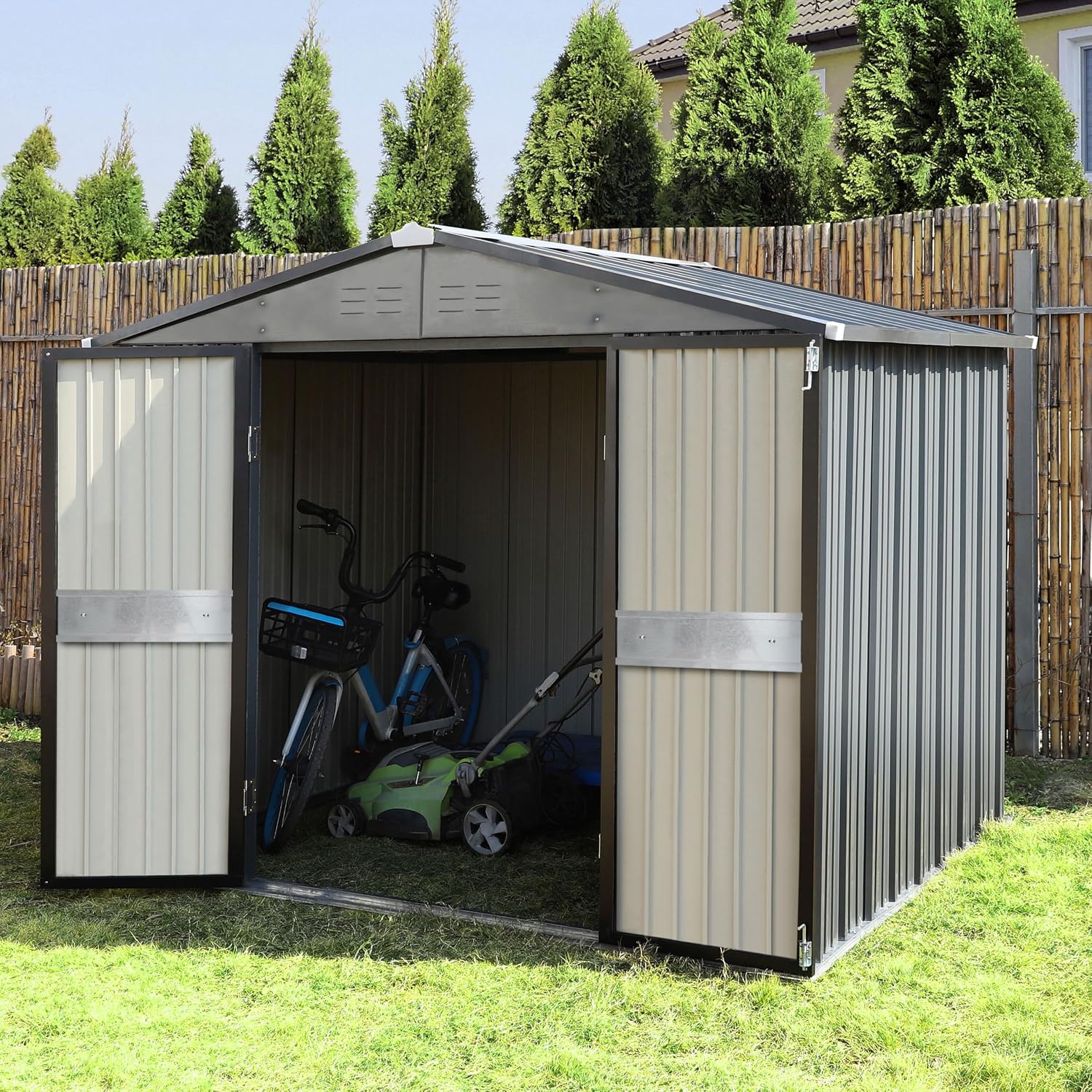 10' x 10' Outdoor Storage Shed - огляд і ціна Gardening Tools