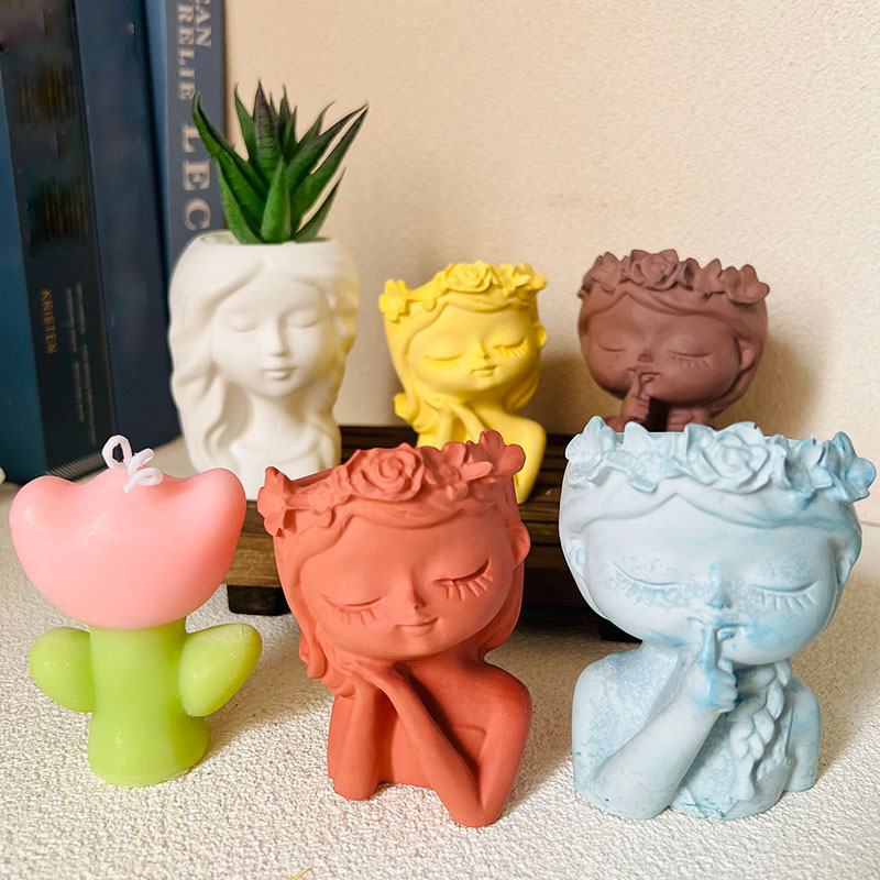Cute Girl Plant Pot Silicone M - огляд і ціна Gardening Tools Cute