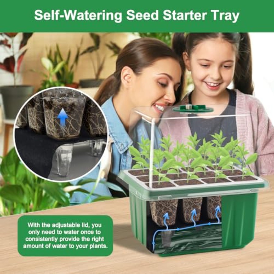 Seed Starter Tray with Light 6 - огляд і ціна Greenhouse Mini Indoor