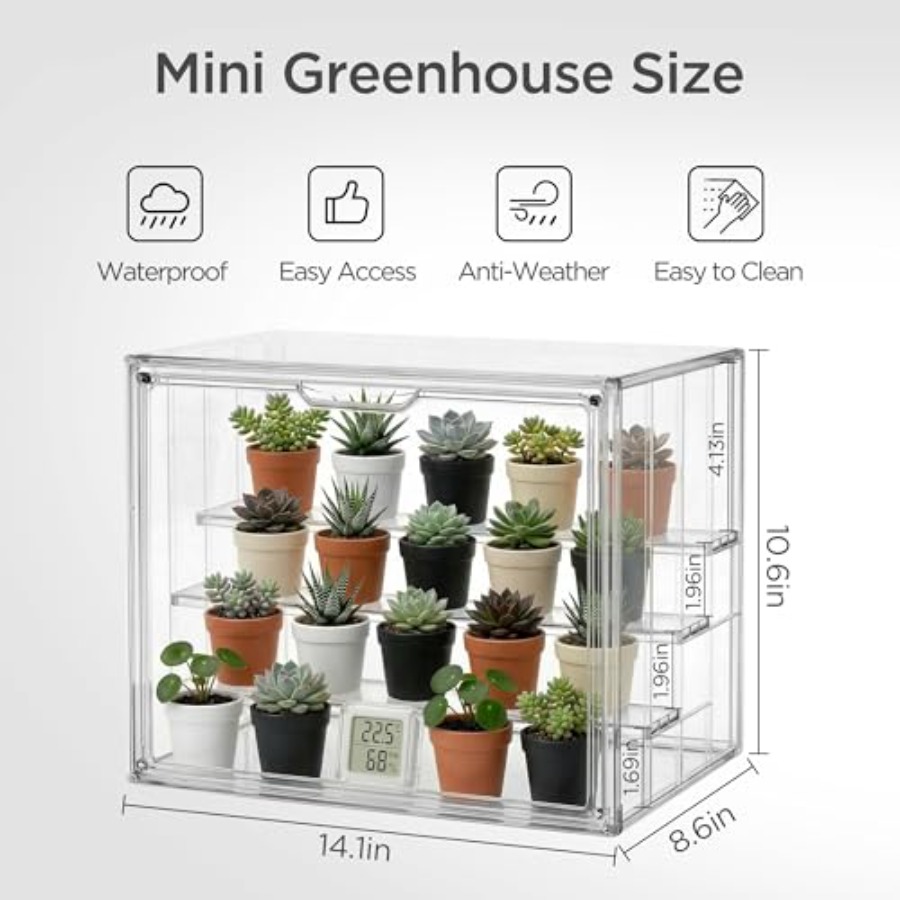 Indoor tabletop mini greenhous - огляд і ціна Greenhouse Mini Indoor