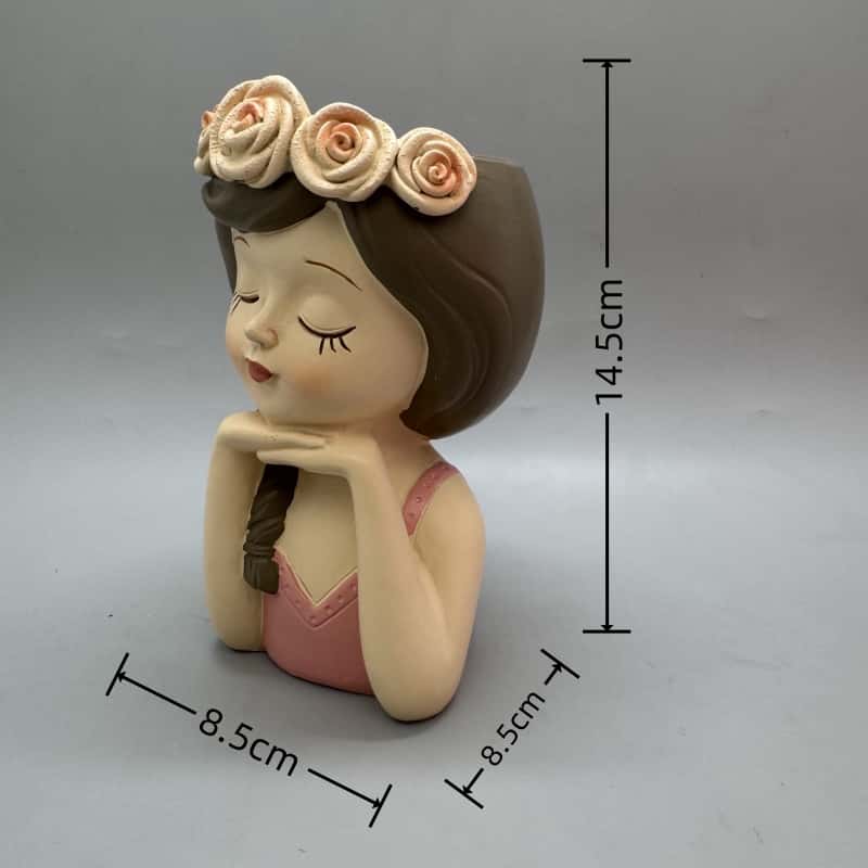 Cute girl flower pot silicone  - огляд і ціна Gardening Tools Cute