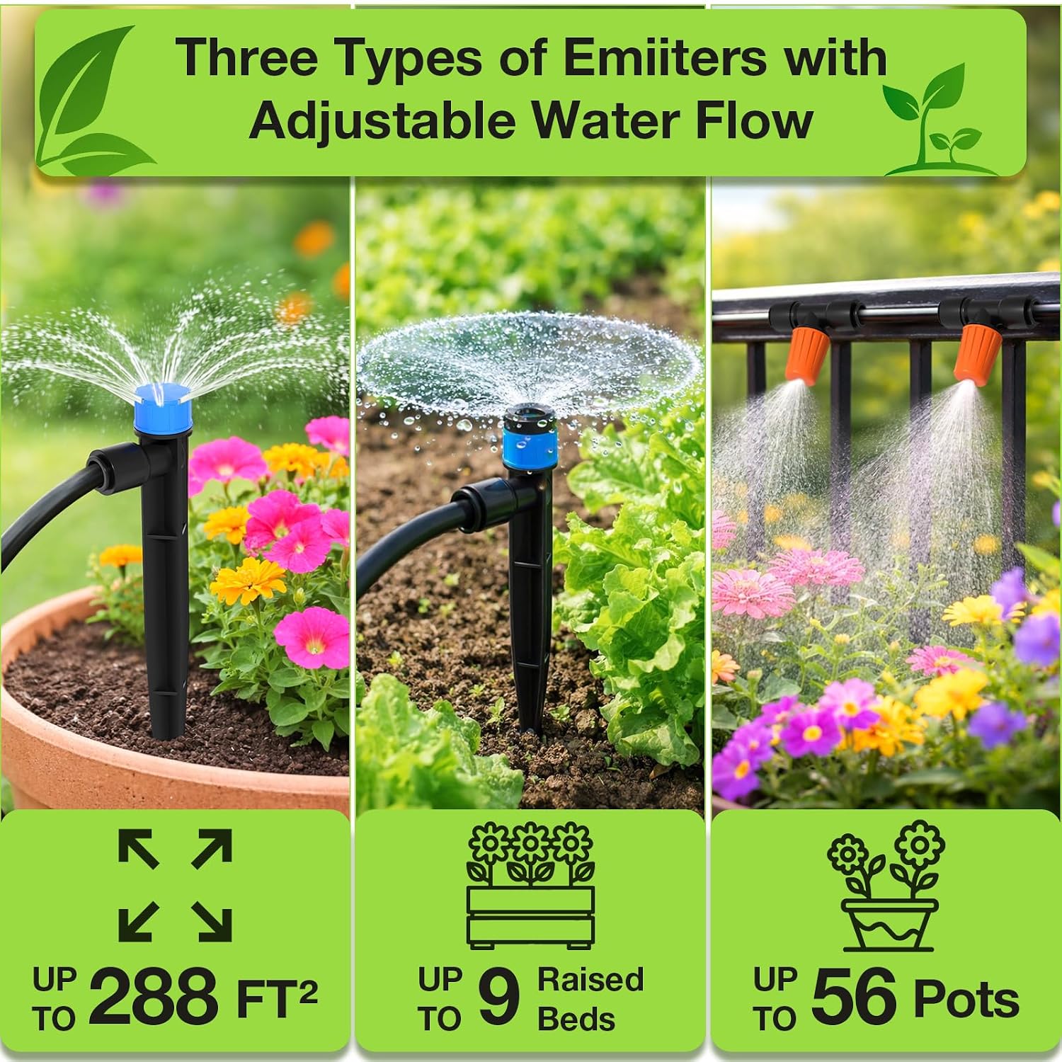 300FT Drip Irrigation System K - огляд і ціна Drip Irrigation Kit