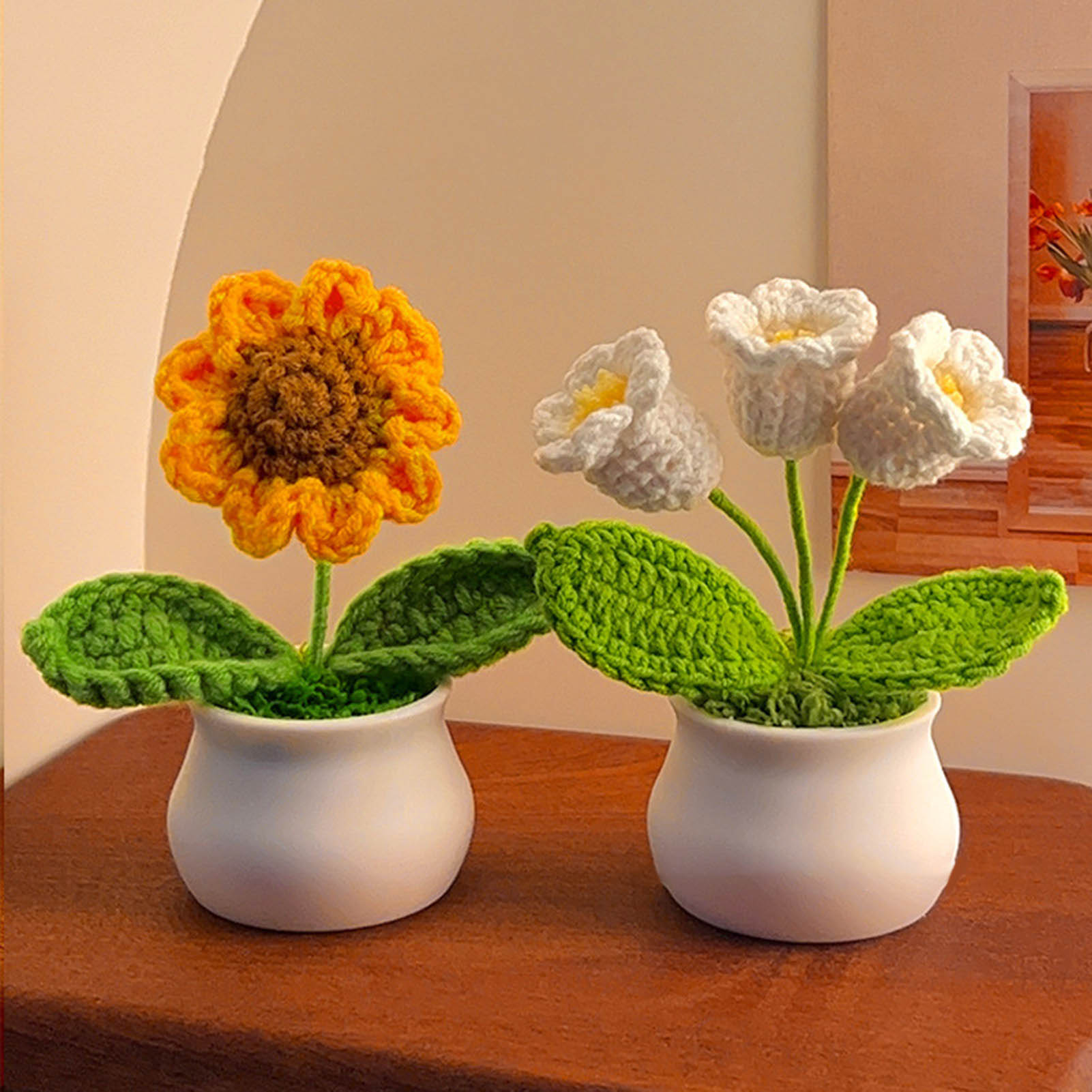 Crochet Flowers Cute Little Po - огляд і ціна Gardening Tools Cute