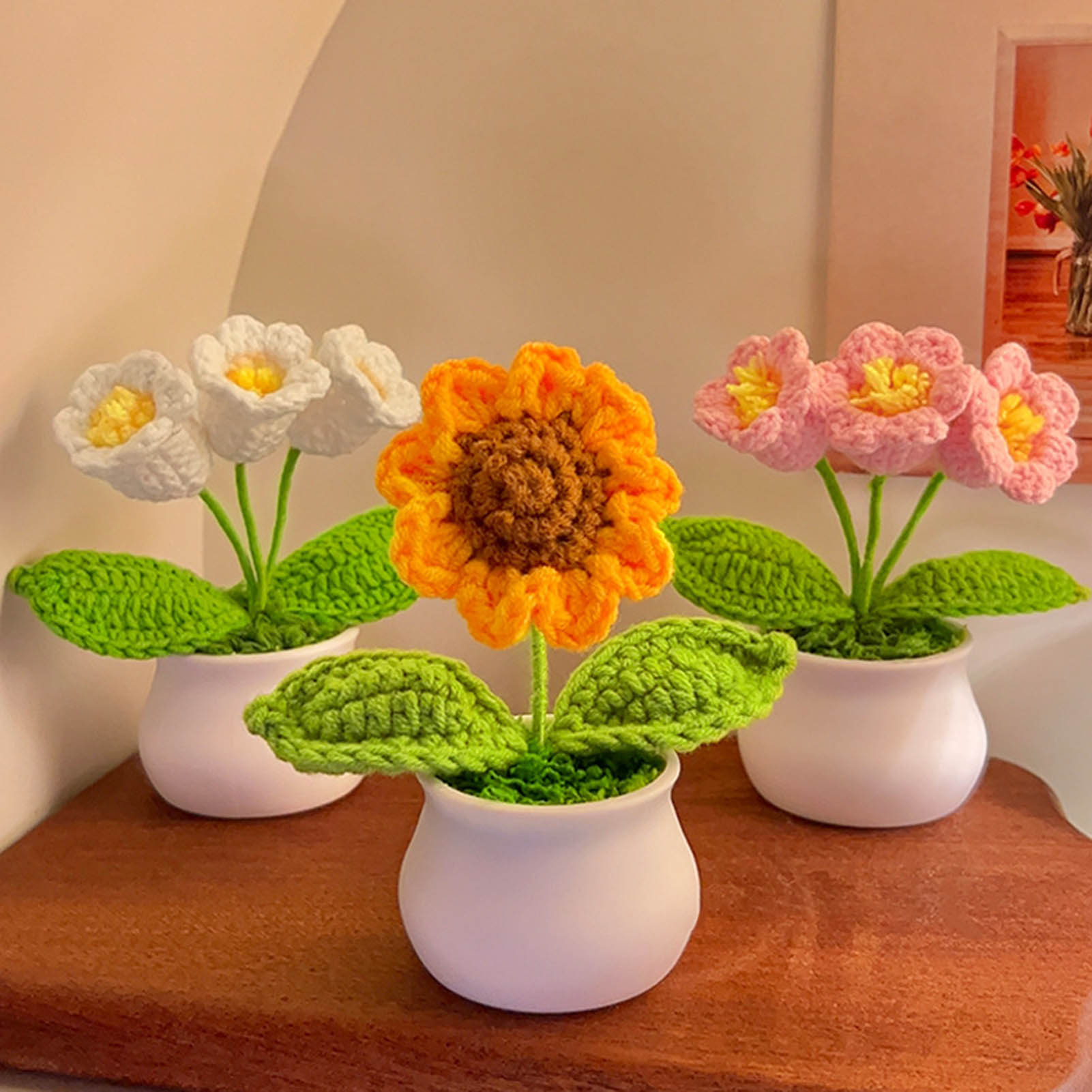 Crochet Flowers Cute Little Po - огляд і ціна Gardening Tools Cute