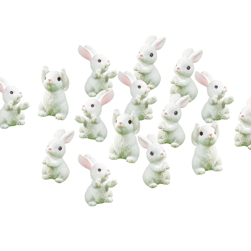 5/10Pcs Mini Resin Bunny Minia - огляд і ціна Gardening Tools Cute