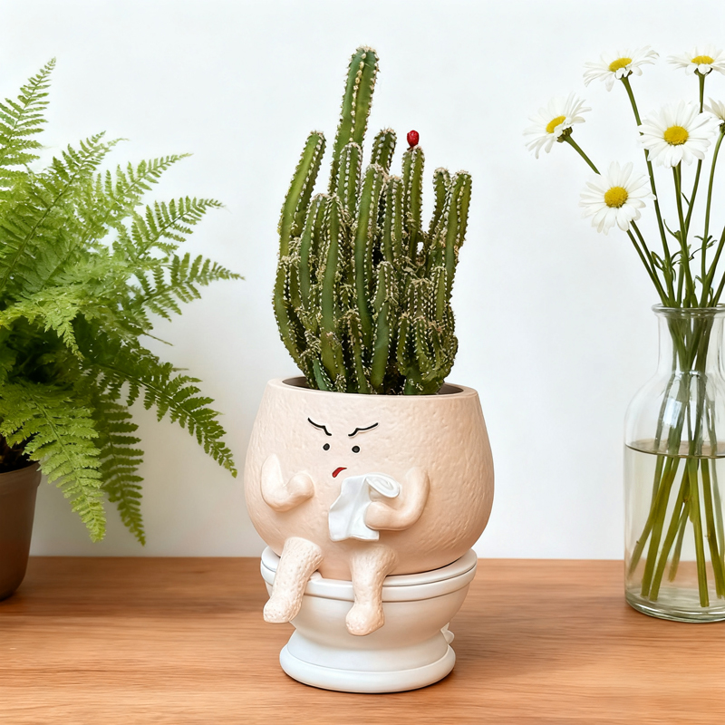 Funny Ghost Toilet Resin Succu - огляд і ціна Gardening Tools Cute