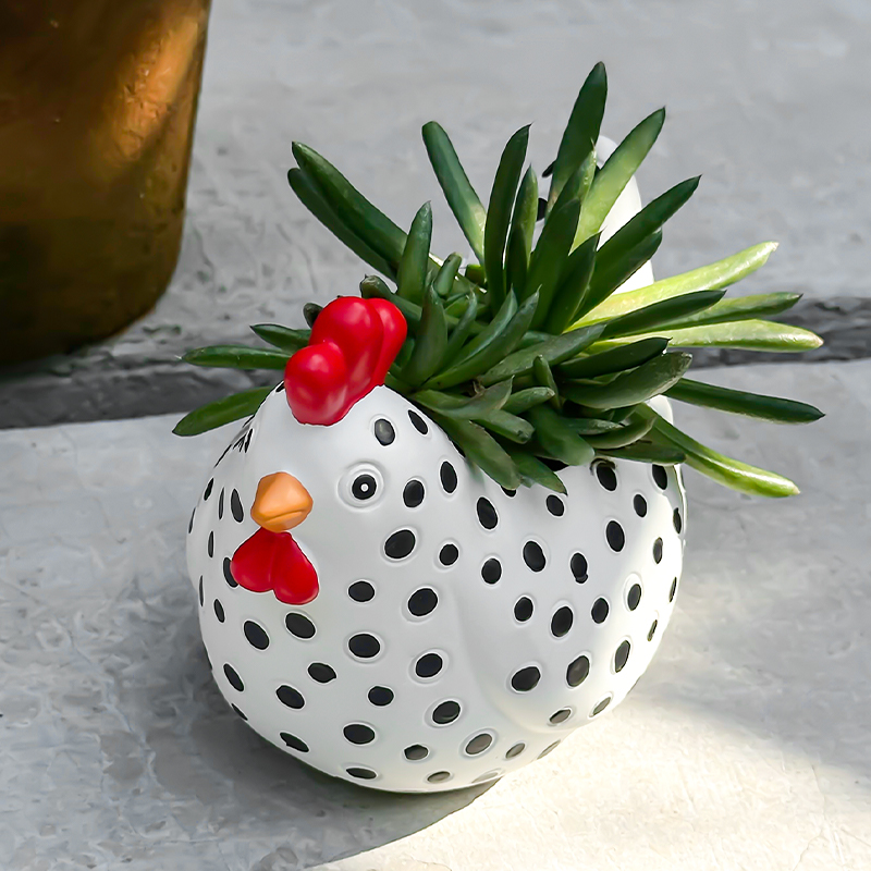 Funny Spotted Chicken Flower P - огляд і ціна Gardening Tools Cute