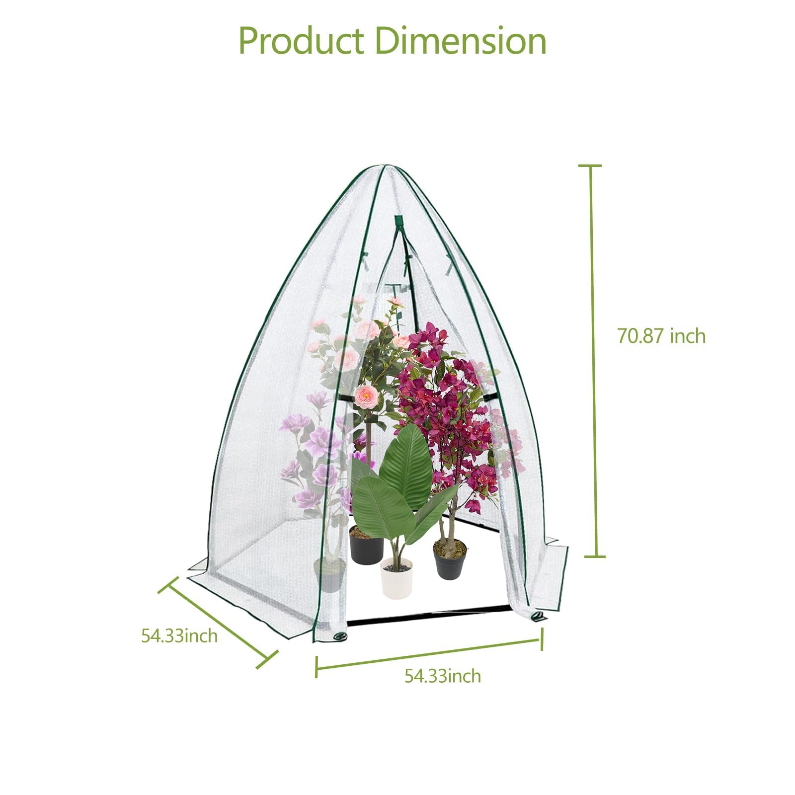 54x54x71 Mini Hexagonal Greenh - огляд і ціна Greenhouse Mini Indoor