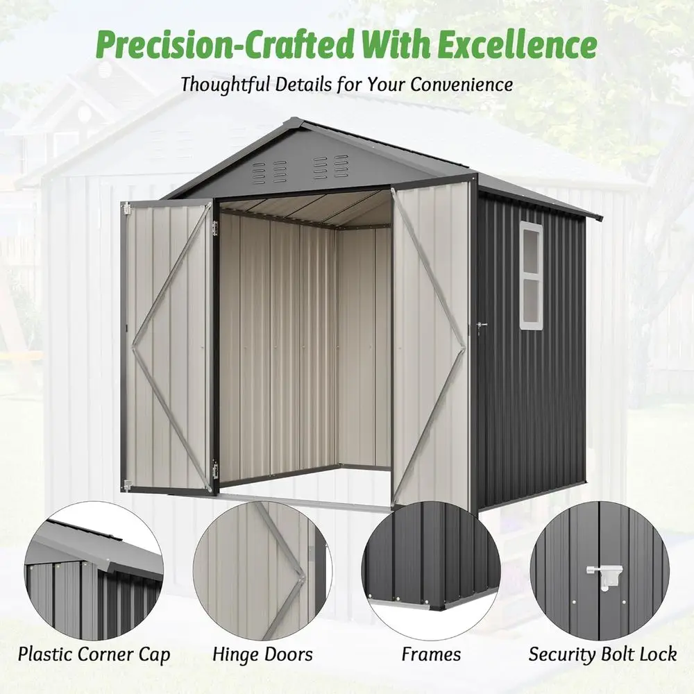 6x6 Galvanized Steel Outdoor S - огляд і ціна Gardening Tools